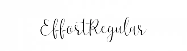 Effort-Regular  Frei Schriftart Herunterladen