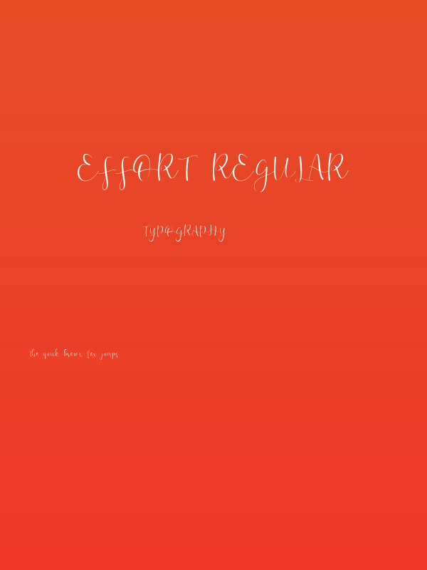 Effort-Regular Poster