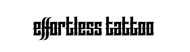 Effortless Tattoo  免费字体下载