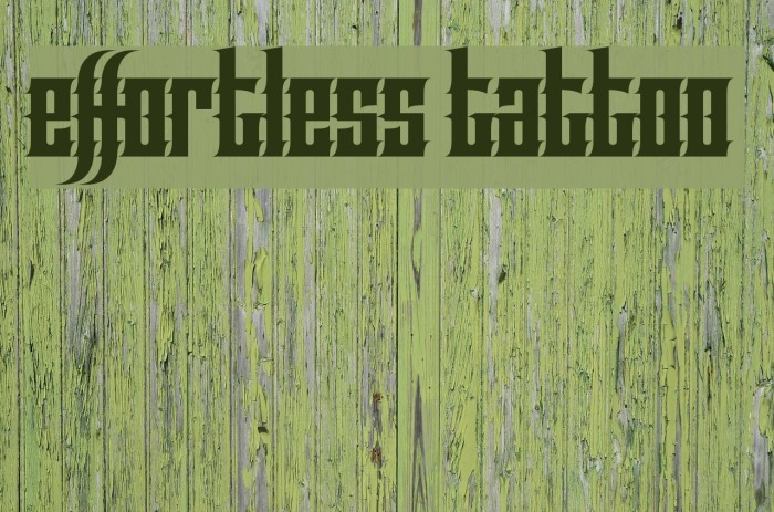 Effortless Tattoo Font examples