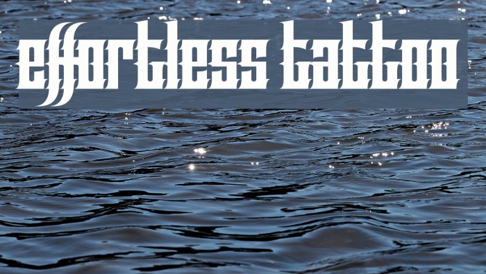 Effortless Tattoo Font examples