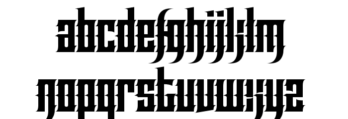 Effortless Tattoo Font LOWERCASE