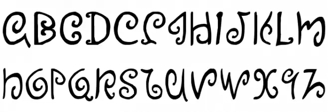 Efinea Шрифта ВЕРХНИЙ