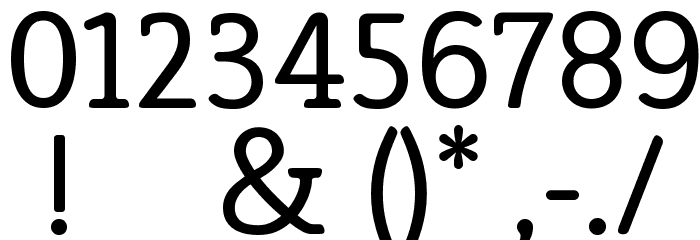 Efja Regular Font OTHER CHARS