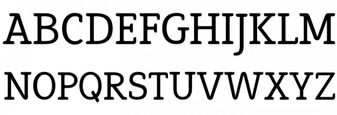Efja Regular Font Litere mari