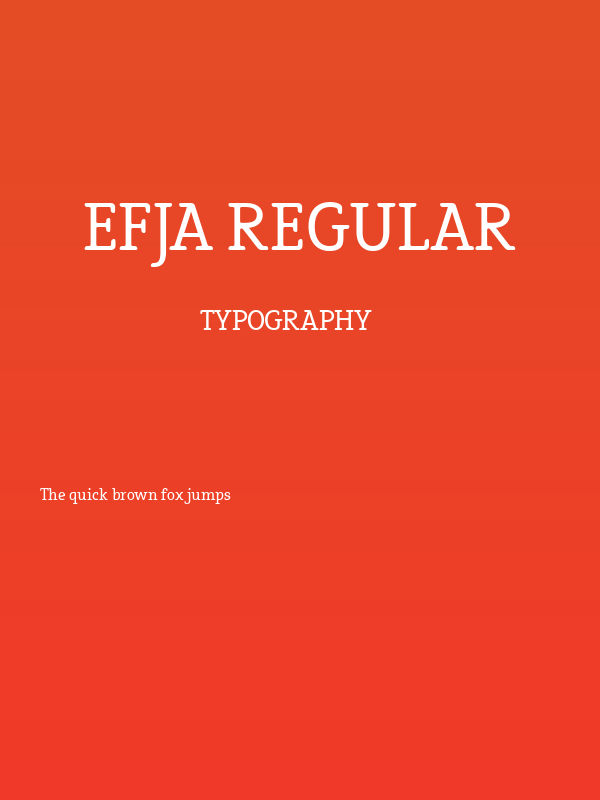 Efja Regular Poster