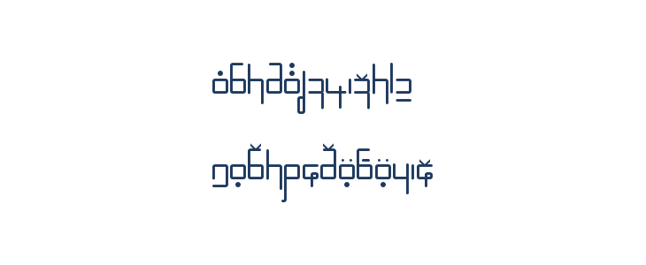 Efkolia Regular Lowercase