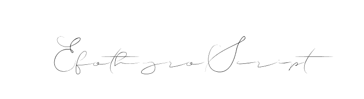 EfothyroScript  Frei Schriftart Herunterladen