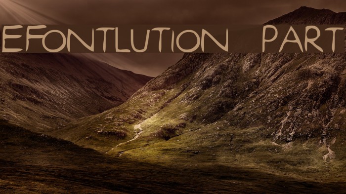 efontlution_part3 Schriftart examples