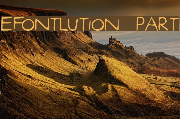 efontlution_part3 Schriftart examples