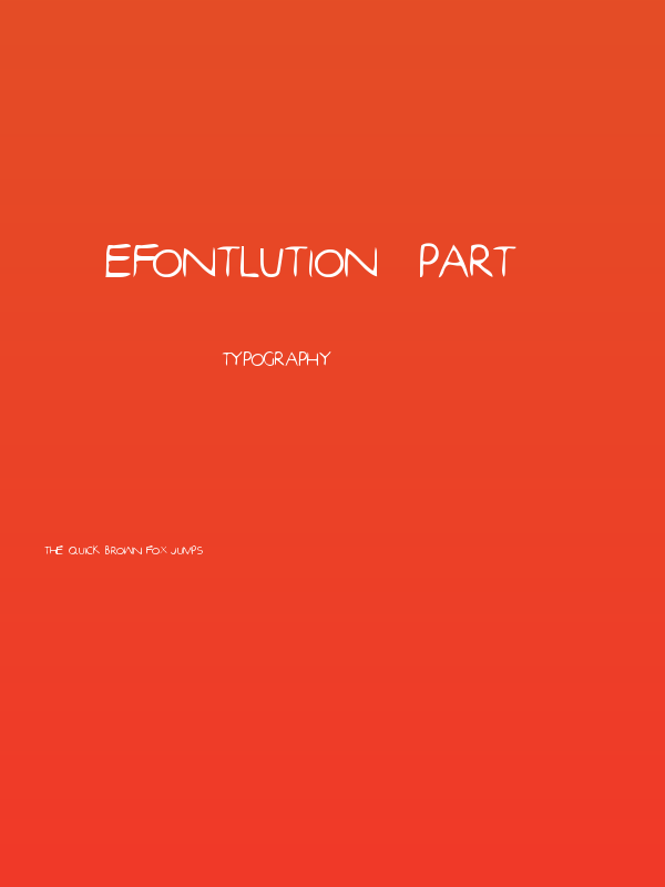 efontlution_part3 Poster