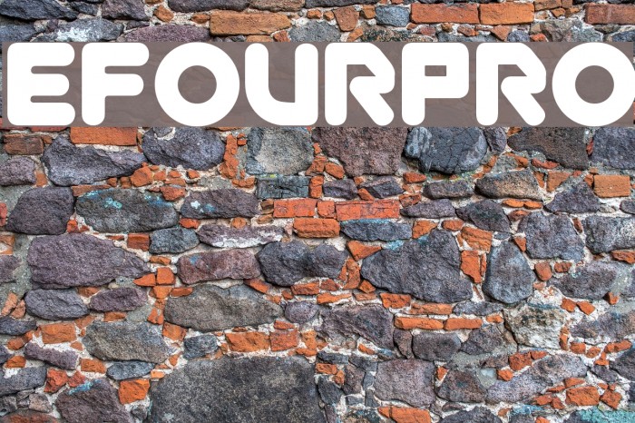 efourpro Font examples