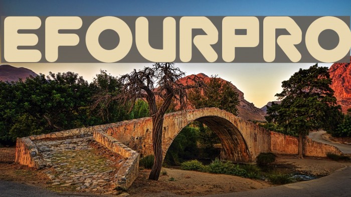 efourpro Font examples