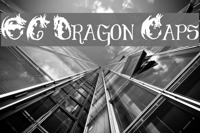 EG Dragon Caps Font examples