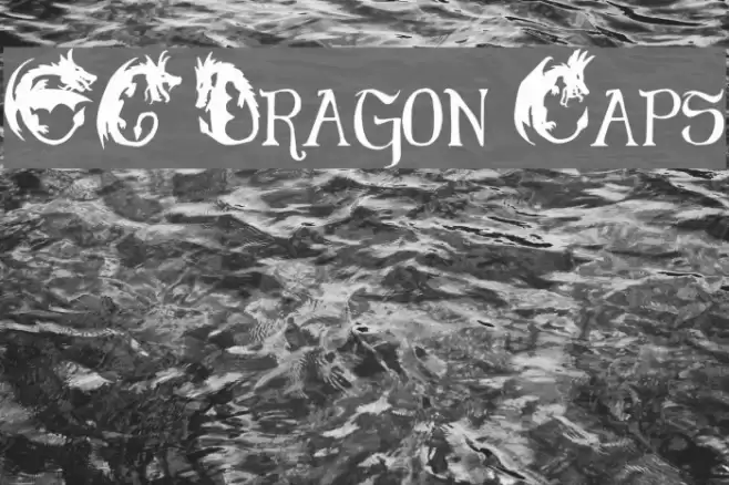 EG Dragon Caps Font examples