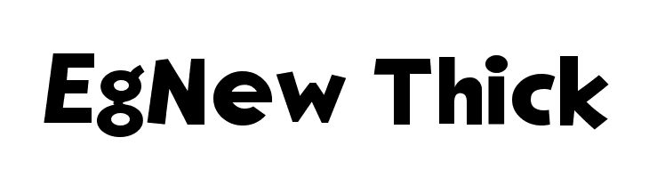 EgNew Thick Font