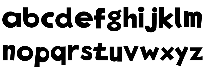 EgNew Thick Font LOWERCASE