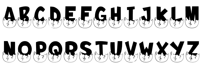 Egg Dino PERSONAL USE ONLY! Шрифта строчной
