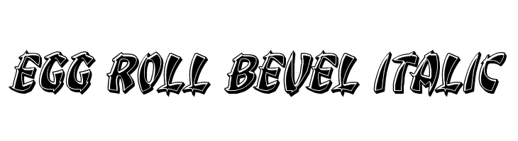 Egg Roll Bevel Italic  Frei Schriftart Herunterladen