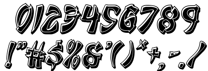 Egg Roll Bevel Italic Font OTHER CHARS