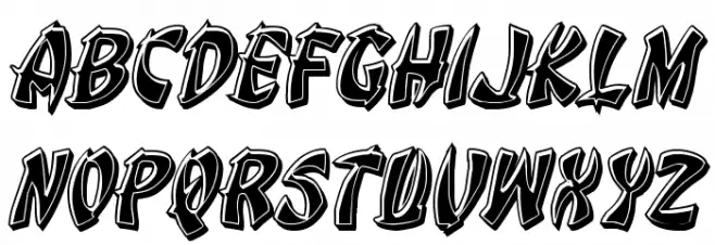 Egg Roll Bevel Italic Schriftart Groß