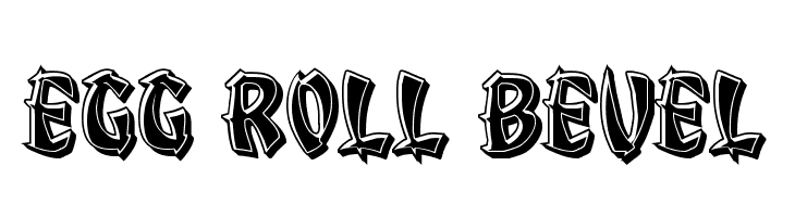 Egg Roll Bevel  Free Fonts Download
