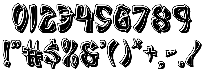 Egg Roll Bevel Font OTHER CHARS