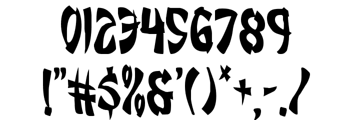 Egg Roll Condensed Font OTHER CHARS
