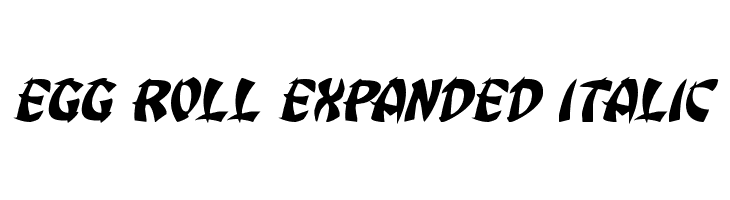 Egg Roll Expanded Italic  Descarca Fonturi Gratis