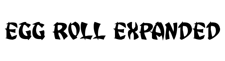 Egg Roll Expanded  font caratteri gratis