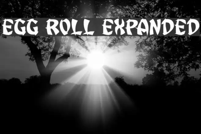 Egg Roll Expanded Font examples