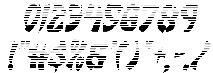 Egg Roll Gradient Italic Font OTHER CHARS