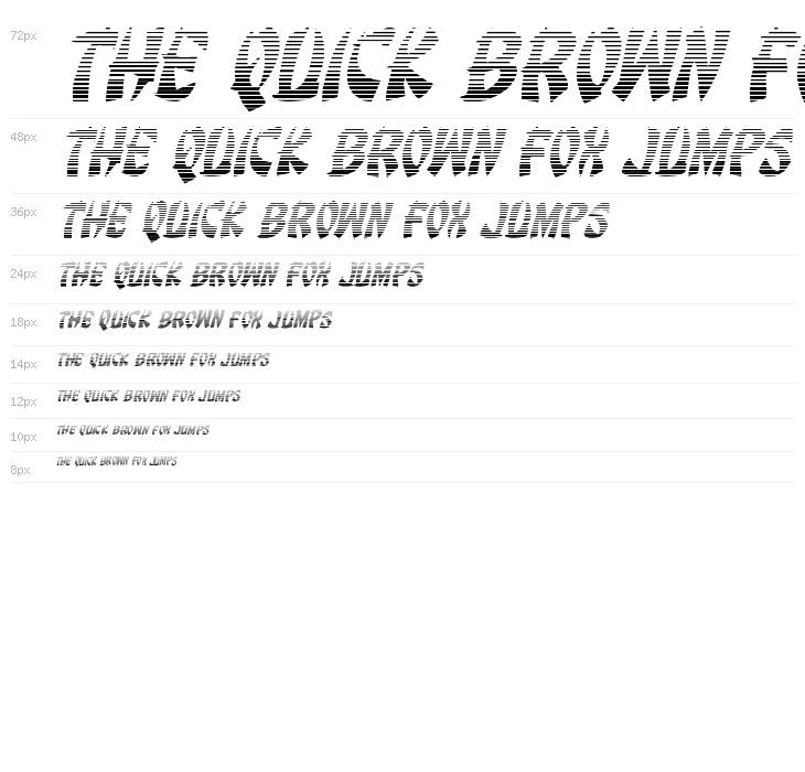 Egg Roll Gradient Italic Waterfall