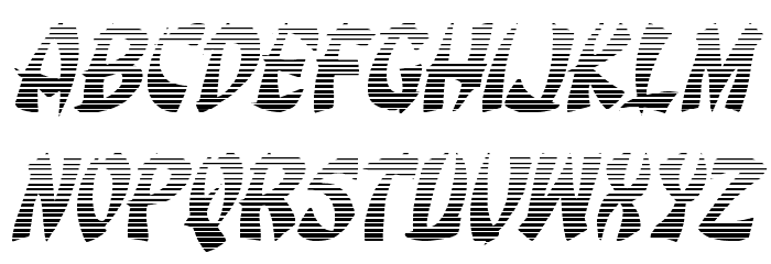 Egg Roll Gradient Italic Font LOWERCASE