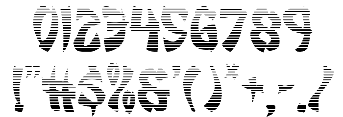 Egg Roll Gradient Font OTHER CHARS