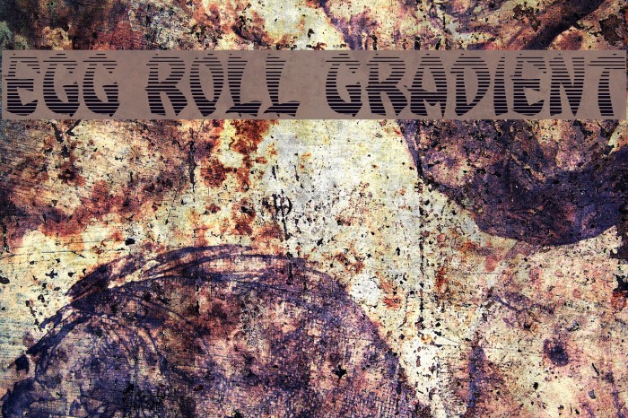 Egg Roll Gradient Font examples