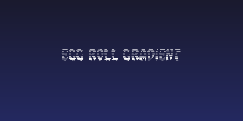 Egg Roll Gradient Social Header