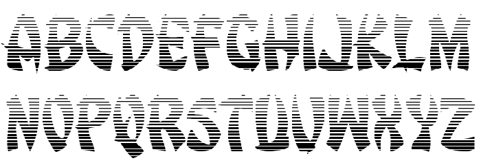 Egg Roll Gradient Font LOWERCASE
