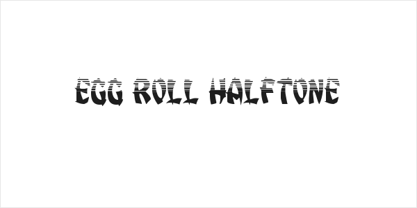 Egg Roll Halftone Logo
