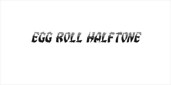 Egg Roll Halftone Logo