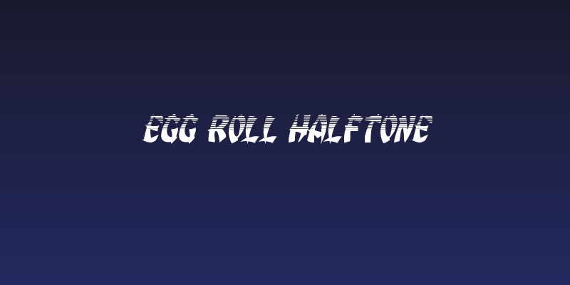 Egg Roll Halftone Social Header