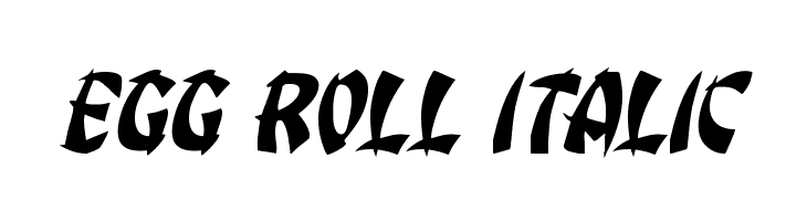 Egg Roll Italic  Frei Schriftart Herunterladen