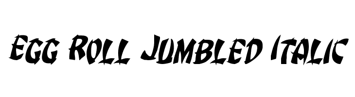 Egg Roll Jumbled Italic  免费字体下载