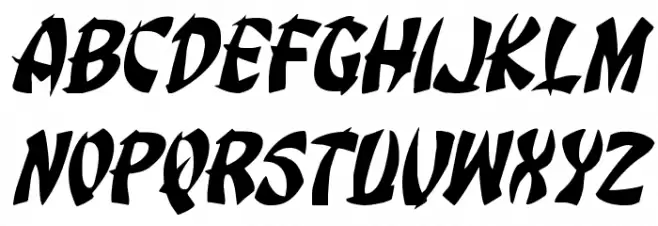 Egg Roll Jumbled Italic Polices MAJUSCULES