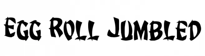 Egg Roll Jumbled  Frei Schriftart Herunterladen