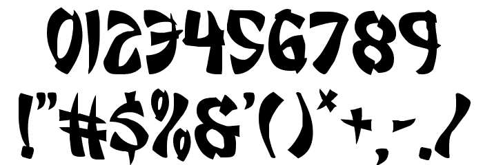 Egg Roll Jumbled Font OTHER CHARS