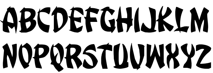 Egg Roll Jumbled Font LOWERCASE