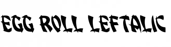 Egg Roll Leftalic  font caratteri gratis