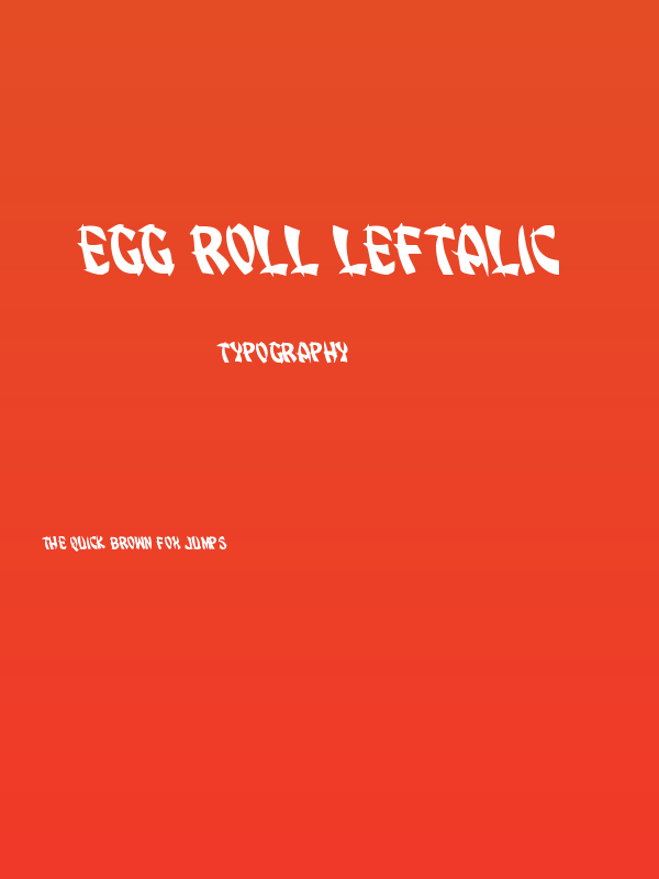 Egg Roll Leftalic Poster