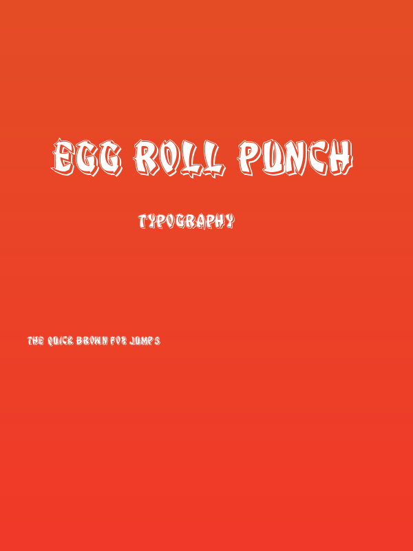 Egg Roll Punch Poster